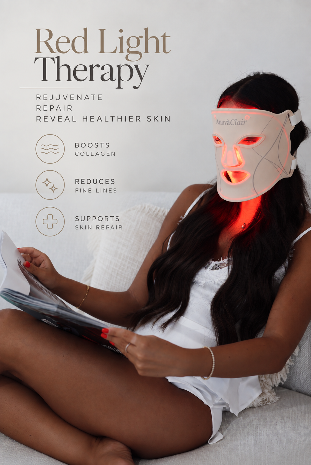 AnovàClair Advanced Full Coverage LED Mask