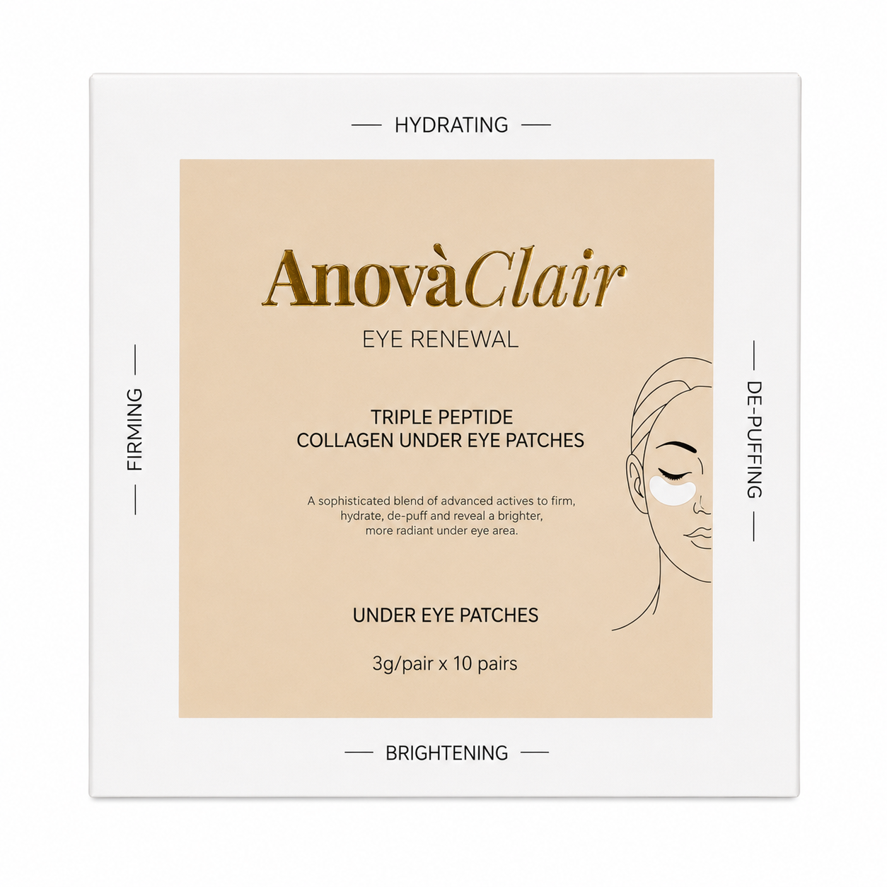 Triple Peptide Collagen under Eye Patches