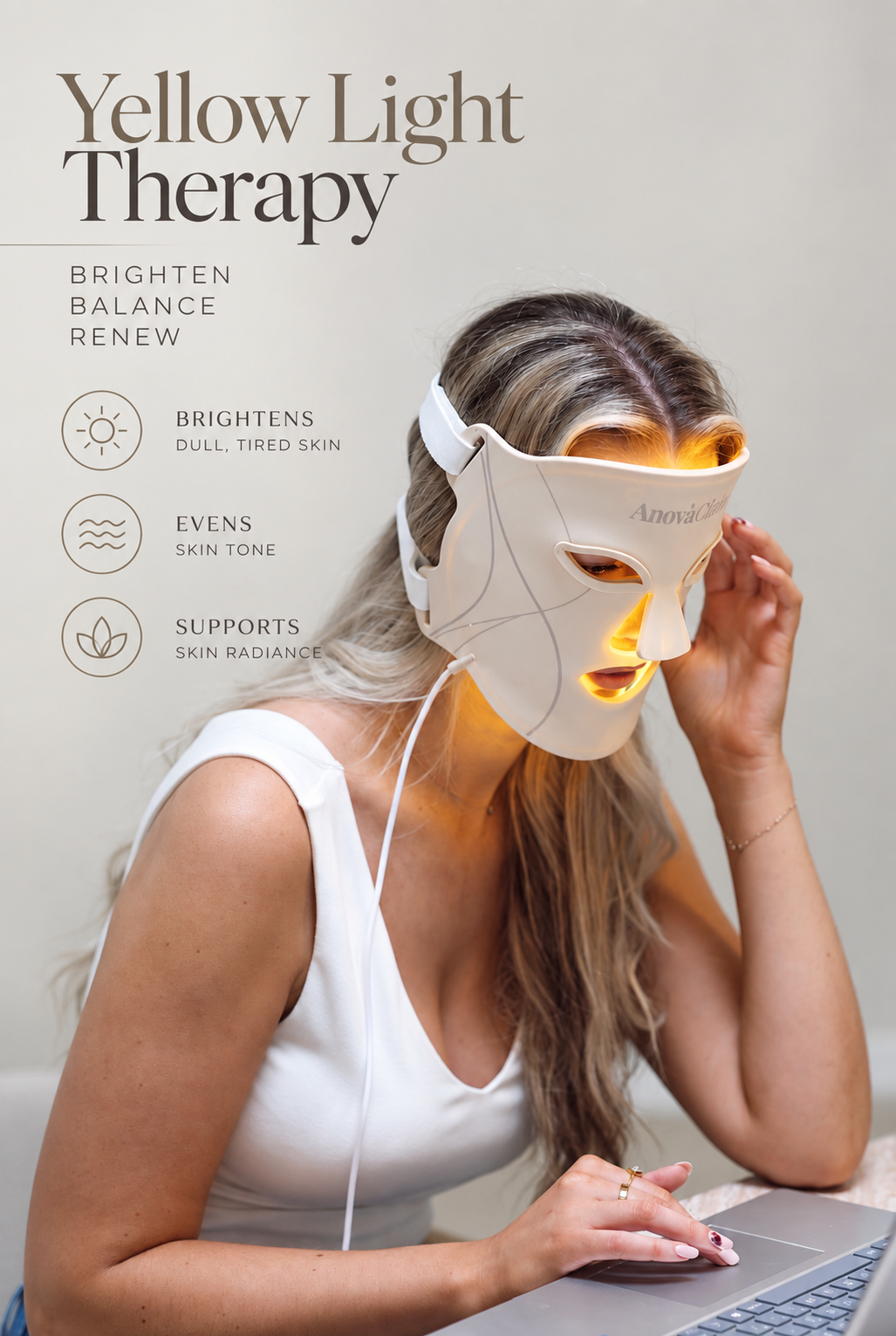 AnovàClair Advanced Full Coverage LED Mask
