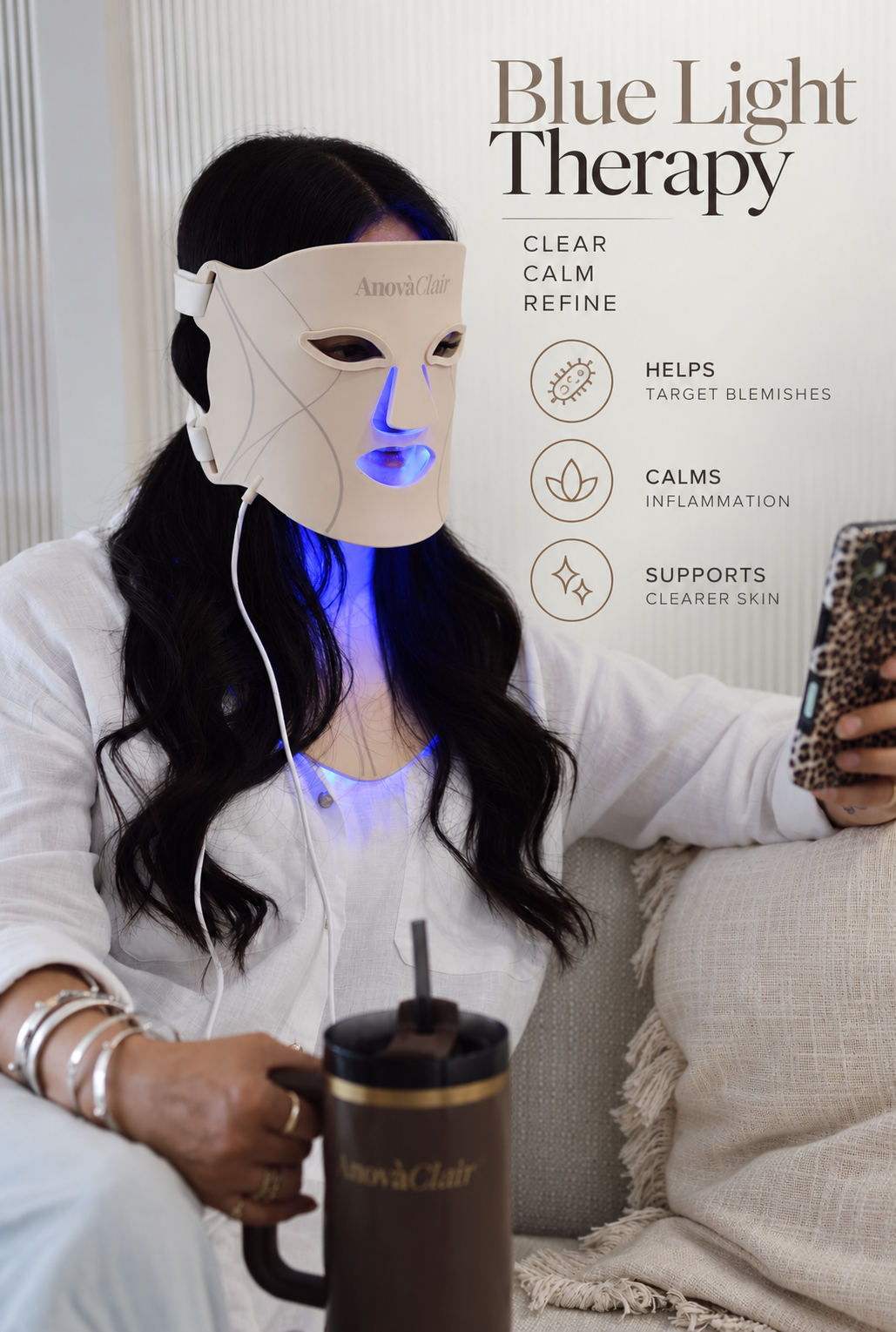 AnovàClair Advanced Full Coverage LED Mask